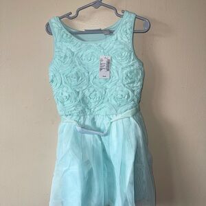 The Children's Place Light Blue Floral Dress